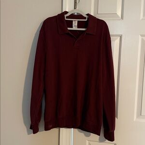 J. Crew Men's Burgundy Shirt